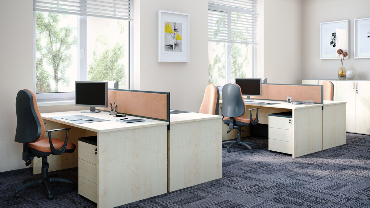 Przegroda jednostronnie tapicerowana do biurka 160cm - obrazek 12