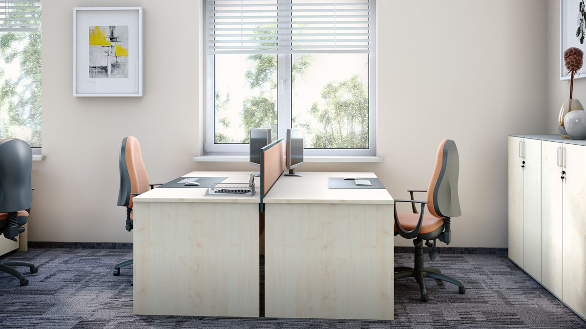 Przegroda jednostronnie tapicerowana do biurka 160cm - obrazek 13