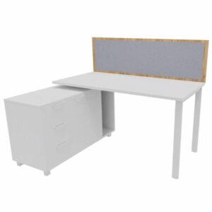 Przegroda jednostronnie tapicerowana do biurka 160cm