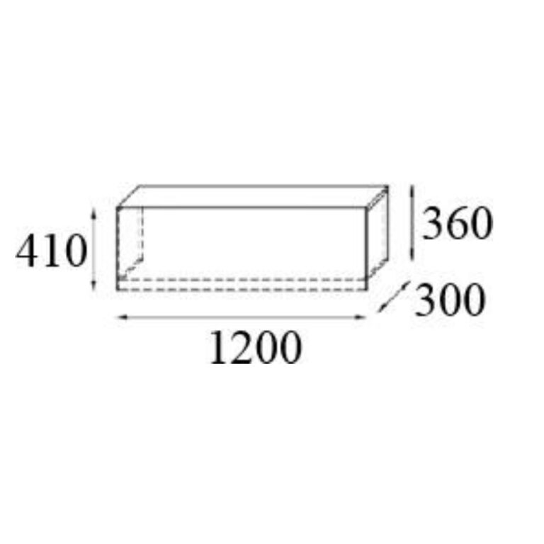 Lada recepcyjna Vista nadstawka 120x30x41/36cm