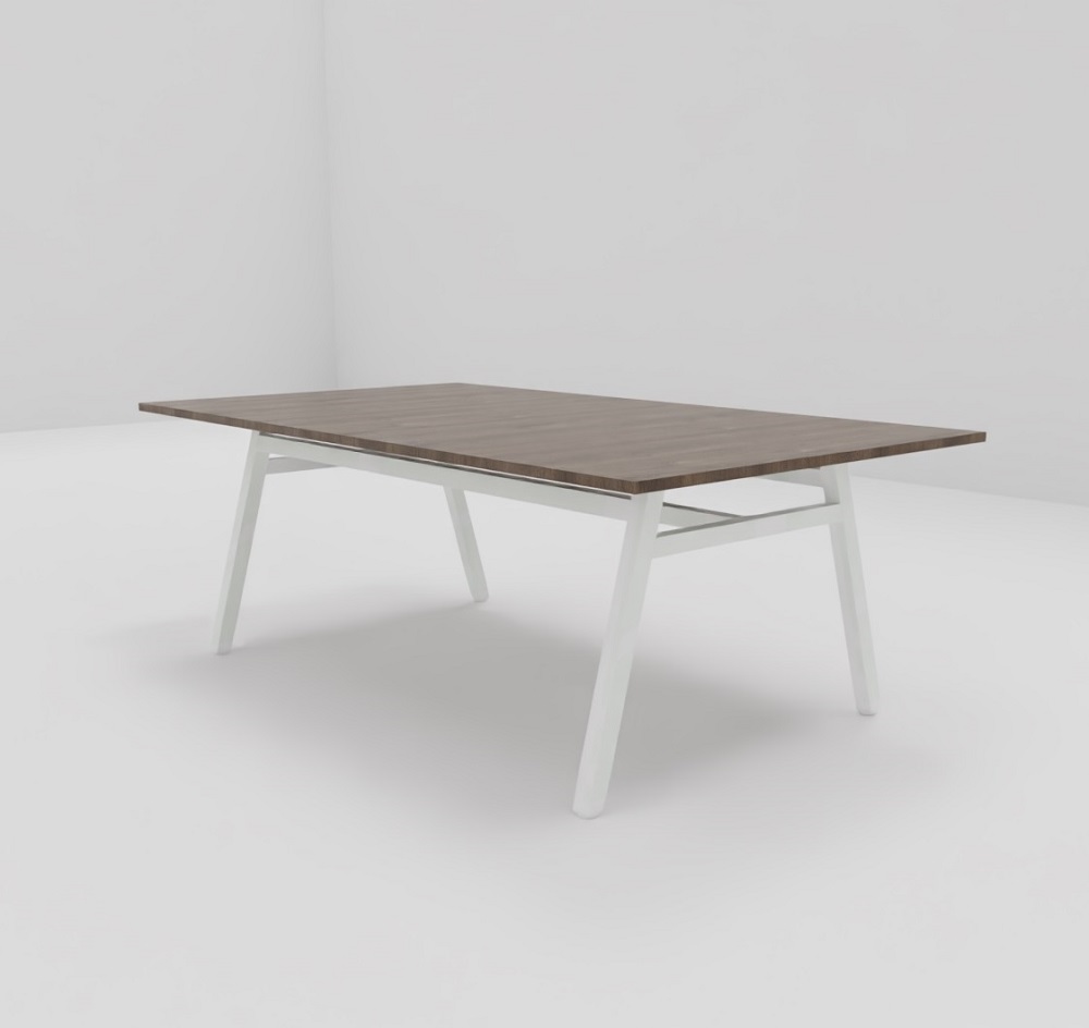 Stół konferencyjny 220x120x76cm, na nogach metalowych A - obrazek 8