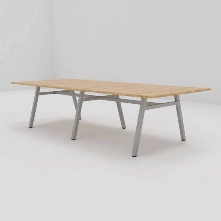 Stół konferencyjny 320x120x76cm, na nogach metalowych A