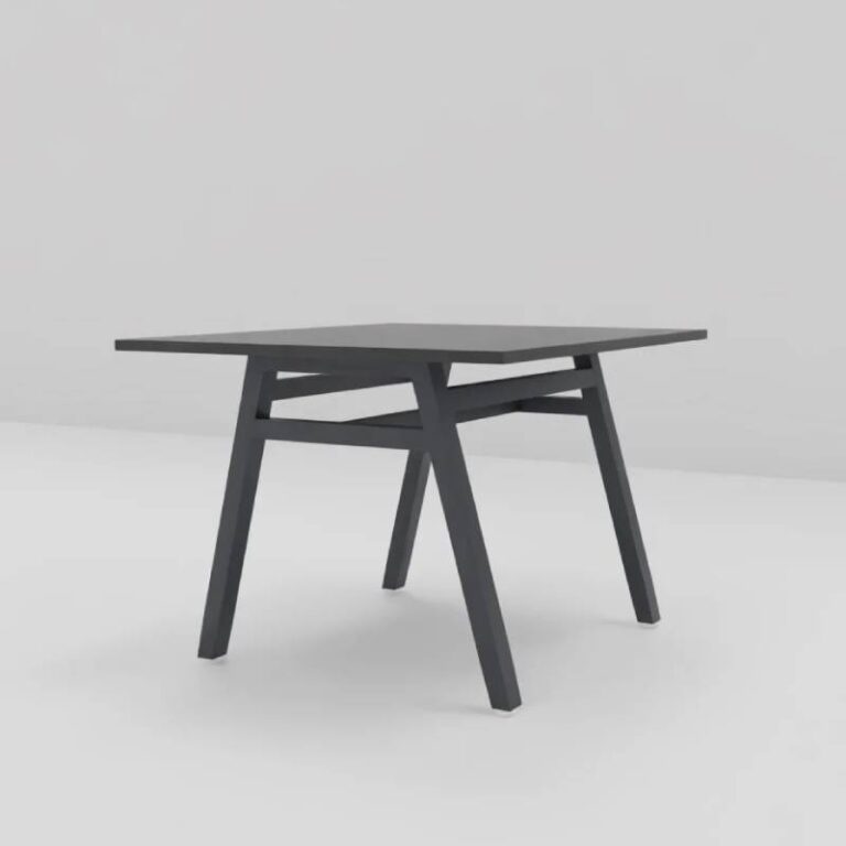 Stół konferencyjny 100x100x76cm, na nogach metalowych A