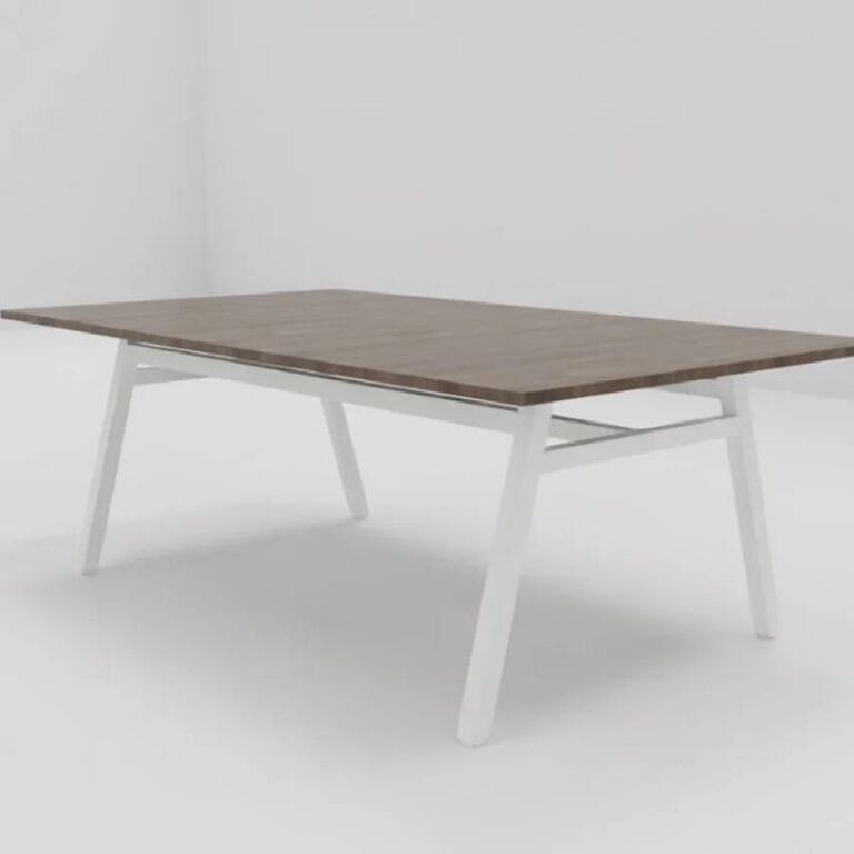 Stół konferencyjny 220x120x76cm, na nogach metalowych A