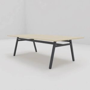 Stół konferencyjny 260x120x76cm, na nogach metalowych A