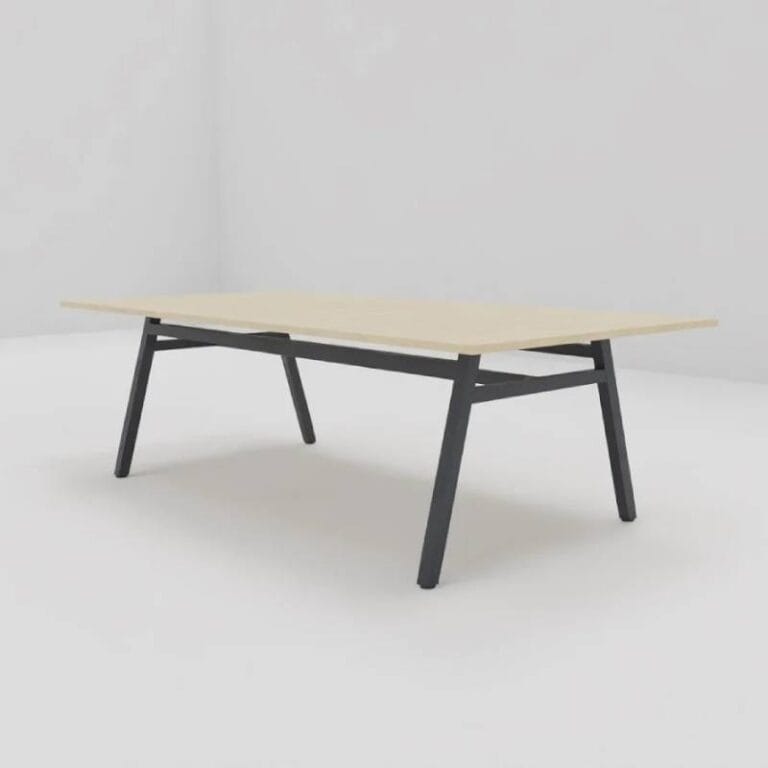 Stół konferencyjny 260x120x76cm, na nogach metalowych A