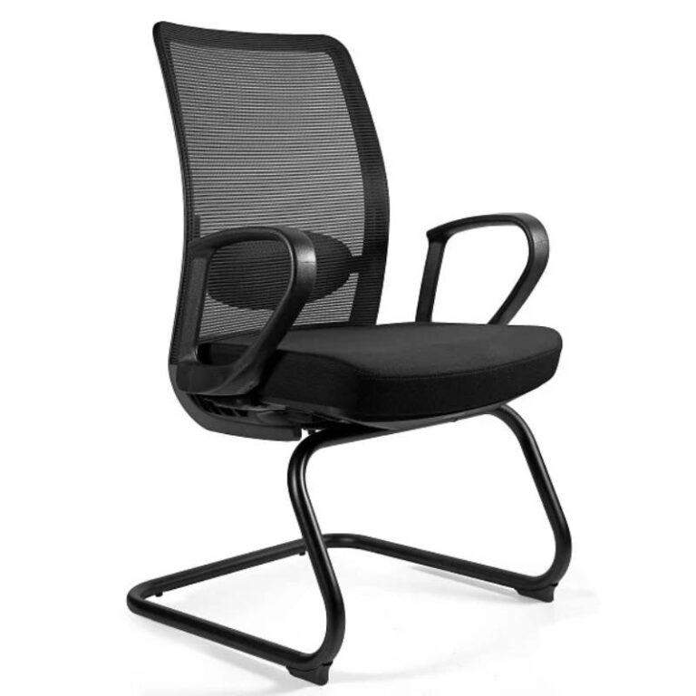 Krzesło ANGGUN SKID na płozie, czarny