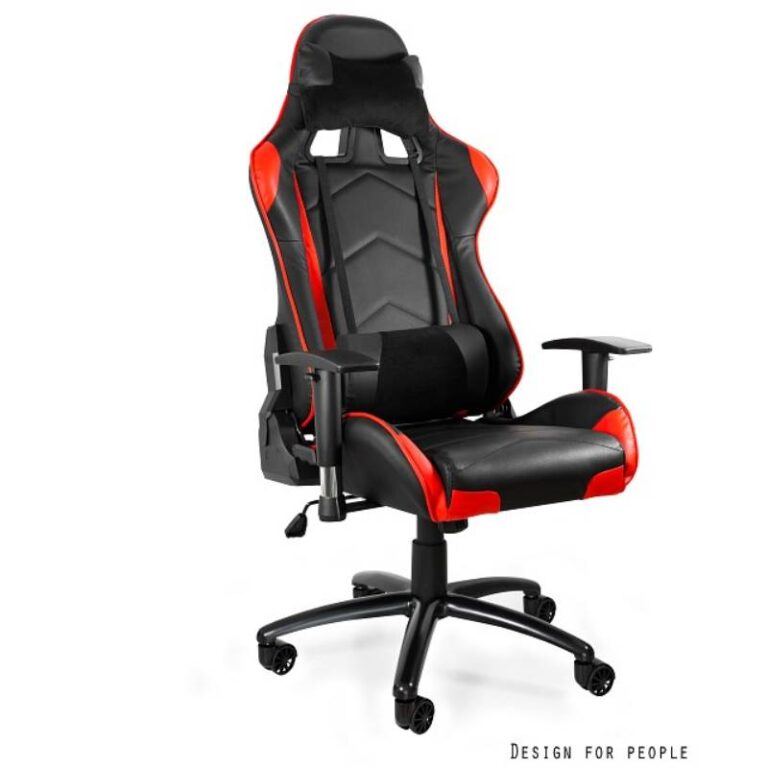 Fotel Gamingowy DYNAMIQ V5 czarno/czerwony