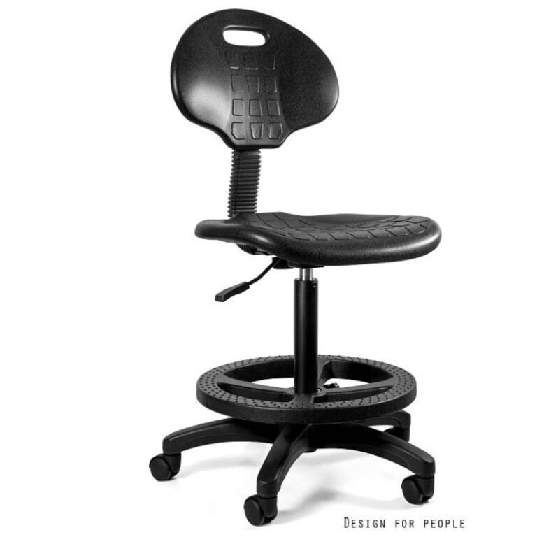 Krzesło laboratoryjne HALCON z ringiem