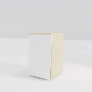 Kontenerek wysoki - 4 szuflady