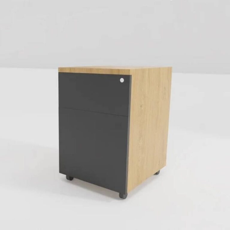 Kontenerek mobilny pod biurko - 1 szuflada i drzwiczki