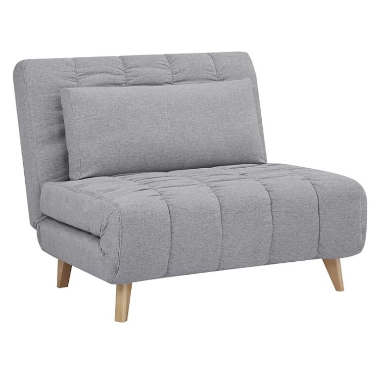 Fotel rozkładany BILLY szary