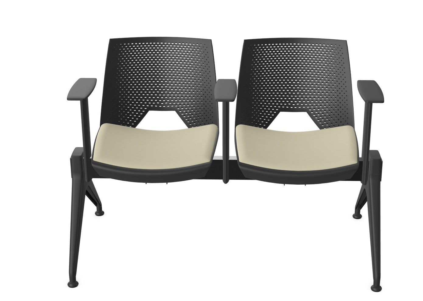 Ławka PAN STRIKE 2 siedziska L118cm stelaż JIM - obrazek 5