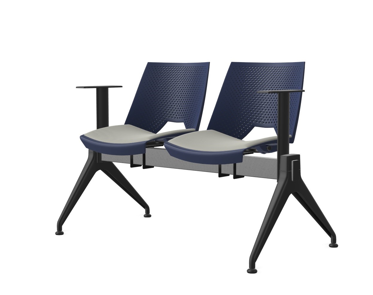 Ławka PAN STRIKE 2 siedziska L118cm stelaż JIM - obrazek 7