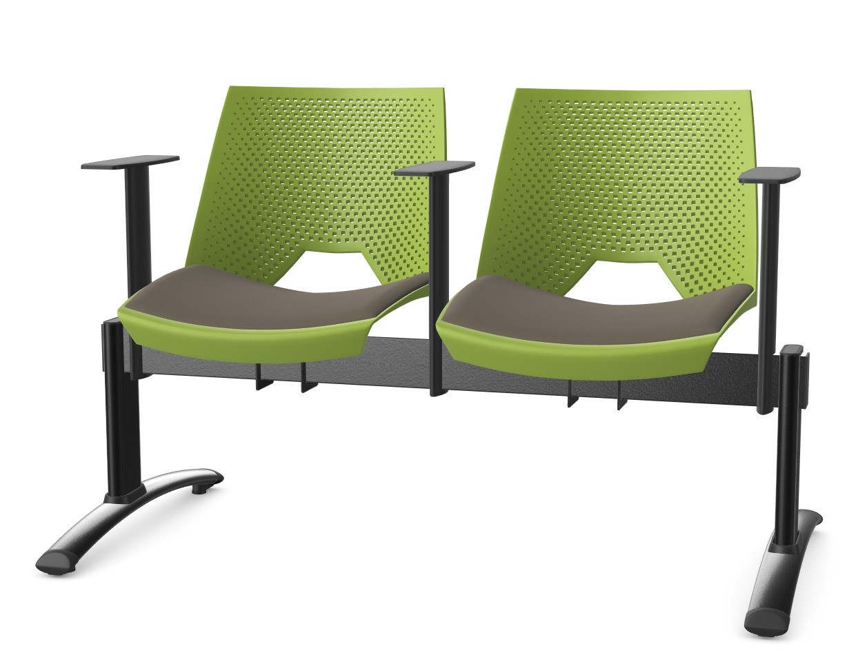 Ławka PAN STRIKE 2 siedziska L118cm stelaż STN - obrazek 6