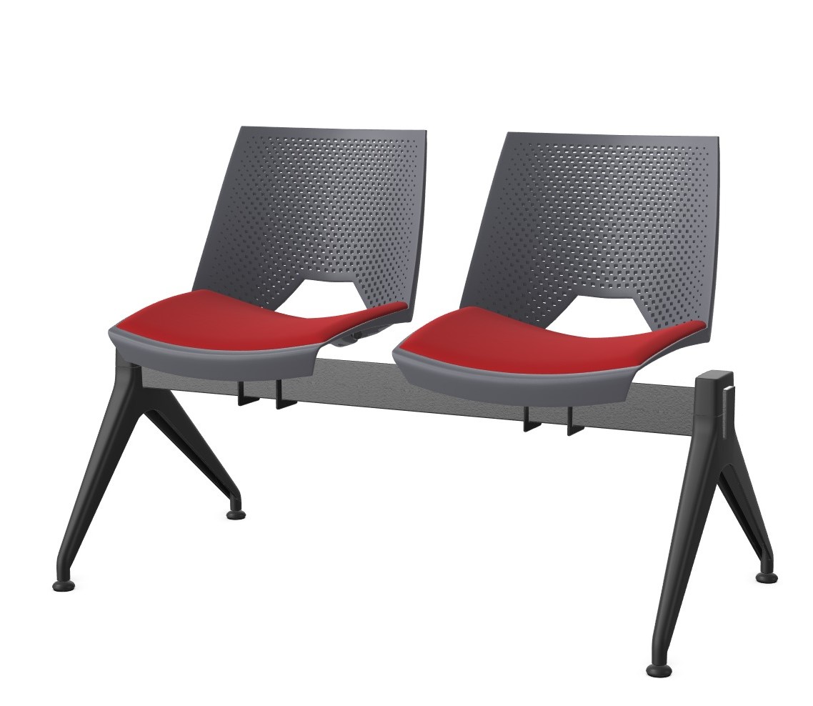 Ławka PAN STRIKE 2 siedziska L118cm stelaż JIM - obrazek 10