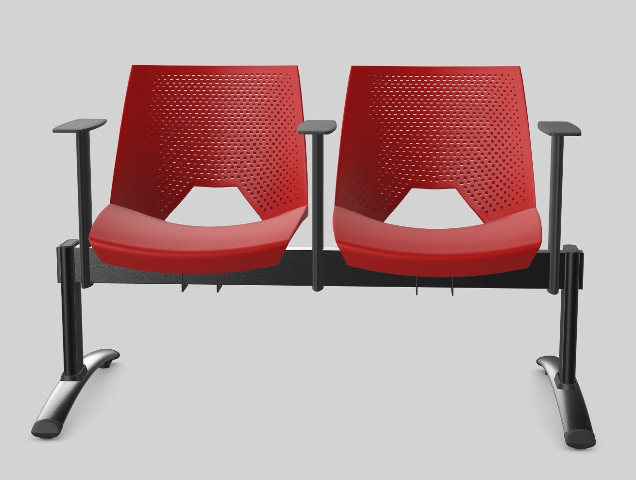 Ławka PAN STRIKE 2 siedziska L118cm stelaż STN - obrazek 17