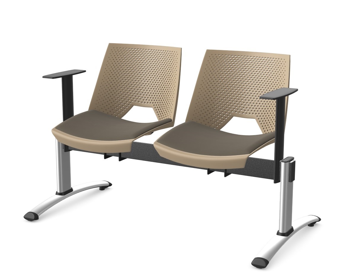 Ławka PAN STRIKE 2 siedziska L118cm stelaż STN - obrazek 12