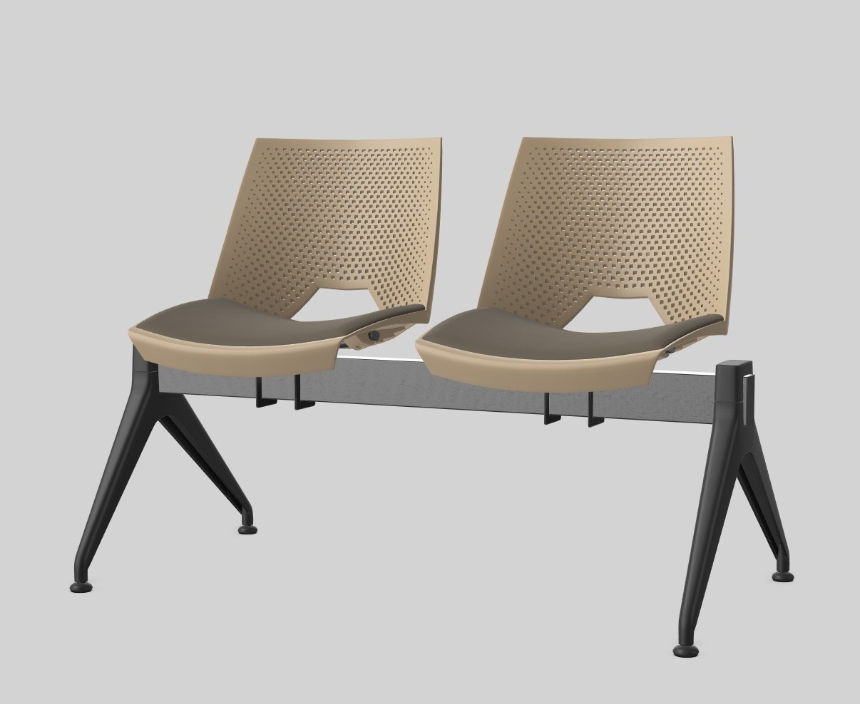 Ławka PAN STRIKE 2 siedziska L118cm stelaż JIM - obrazek 6