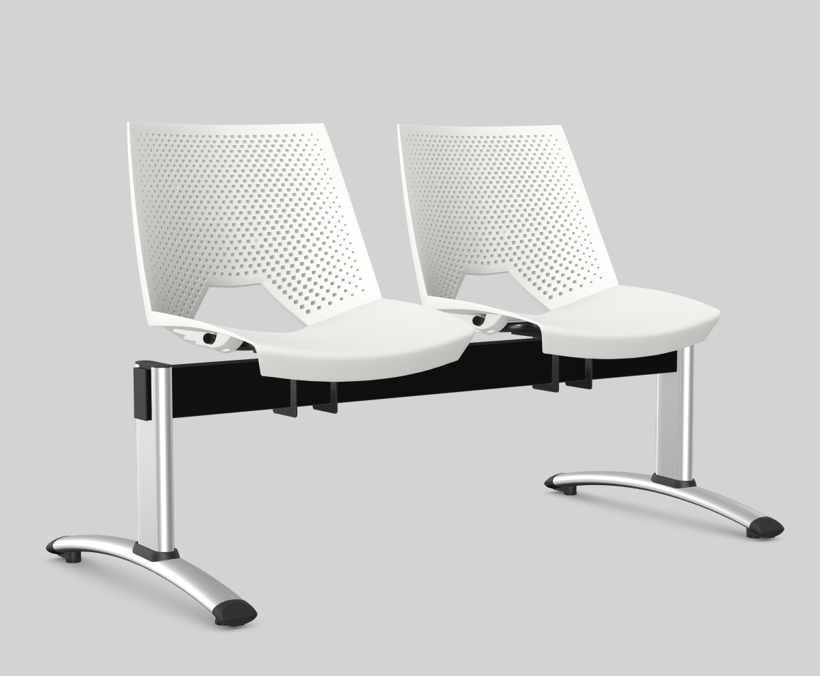 Ławka PAN STRIKE 2 siedziska L118cm stelaż STN - obrazek 13