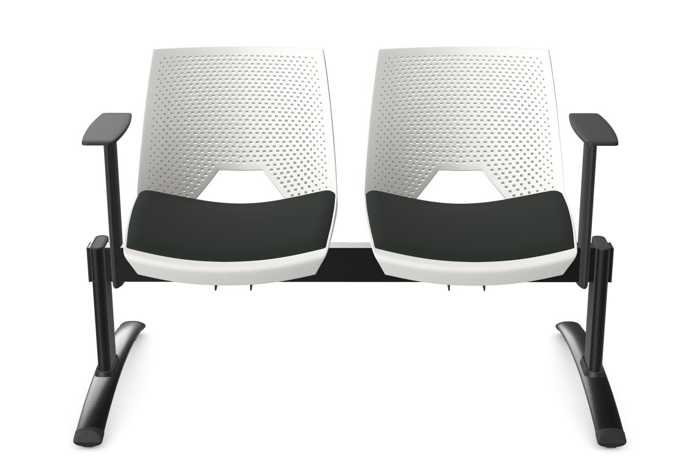 Ławka PAN STRIKE 2 siedziska L118cm stelaż STN - obrazek 14