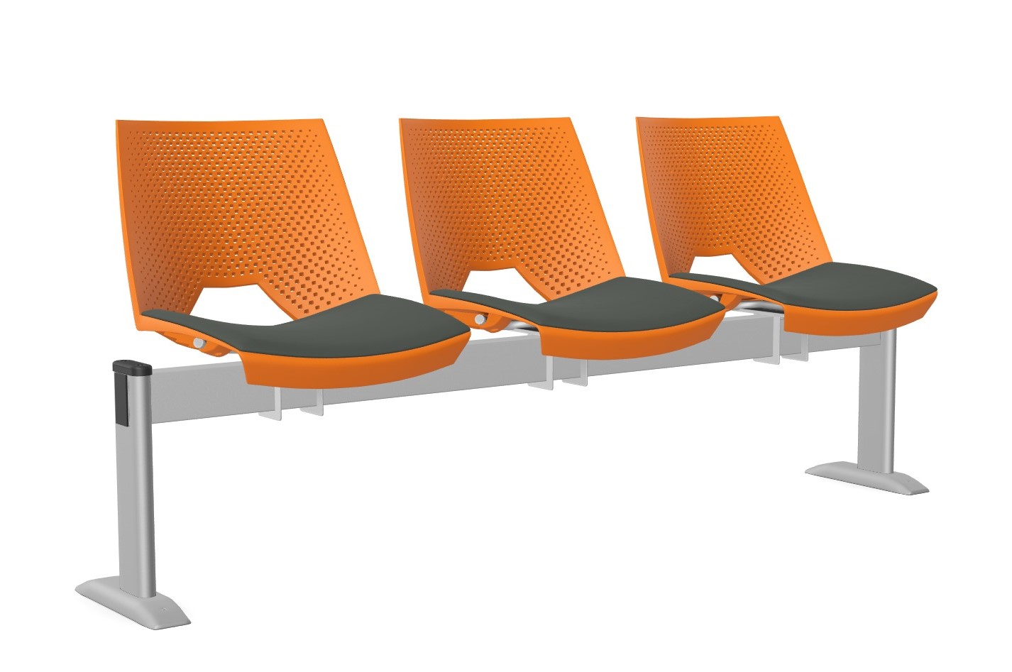 Ławka PAN STRIKE 3 siedziska L173cm stelaż FIX - obrazek 12