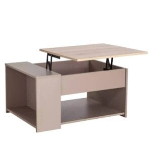 Ława ze schowkiem DROP 80x60x42h dąb alpejski beż