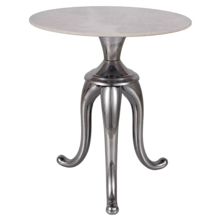 stolik SNAKE glamour z ceramicznym blatem imitującym marmur
