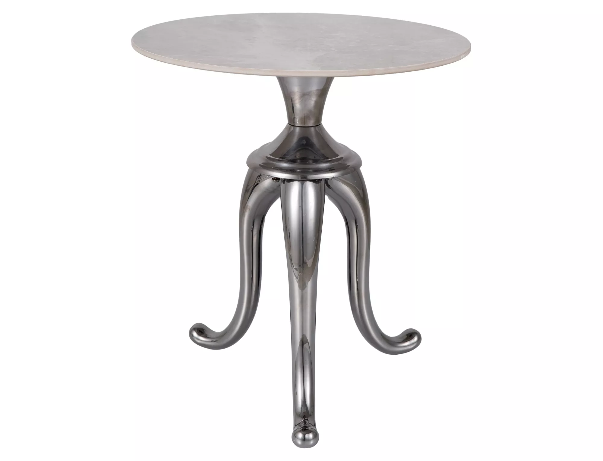 Stolik SNAKE w stylu glamour srebrny - obrazek 6