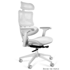 ERGOTECH ergonomiczny fotel biurowy z siatką i zagłówkiem – regulacja SYNCHRON