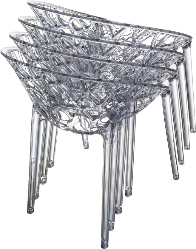 Krzesło z tworzywa CRYSTAL – zestaw 4 sztuki HORECA - obrazek 3