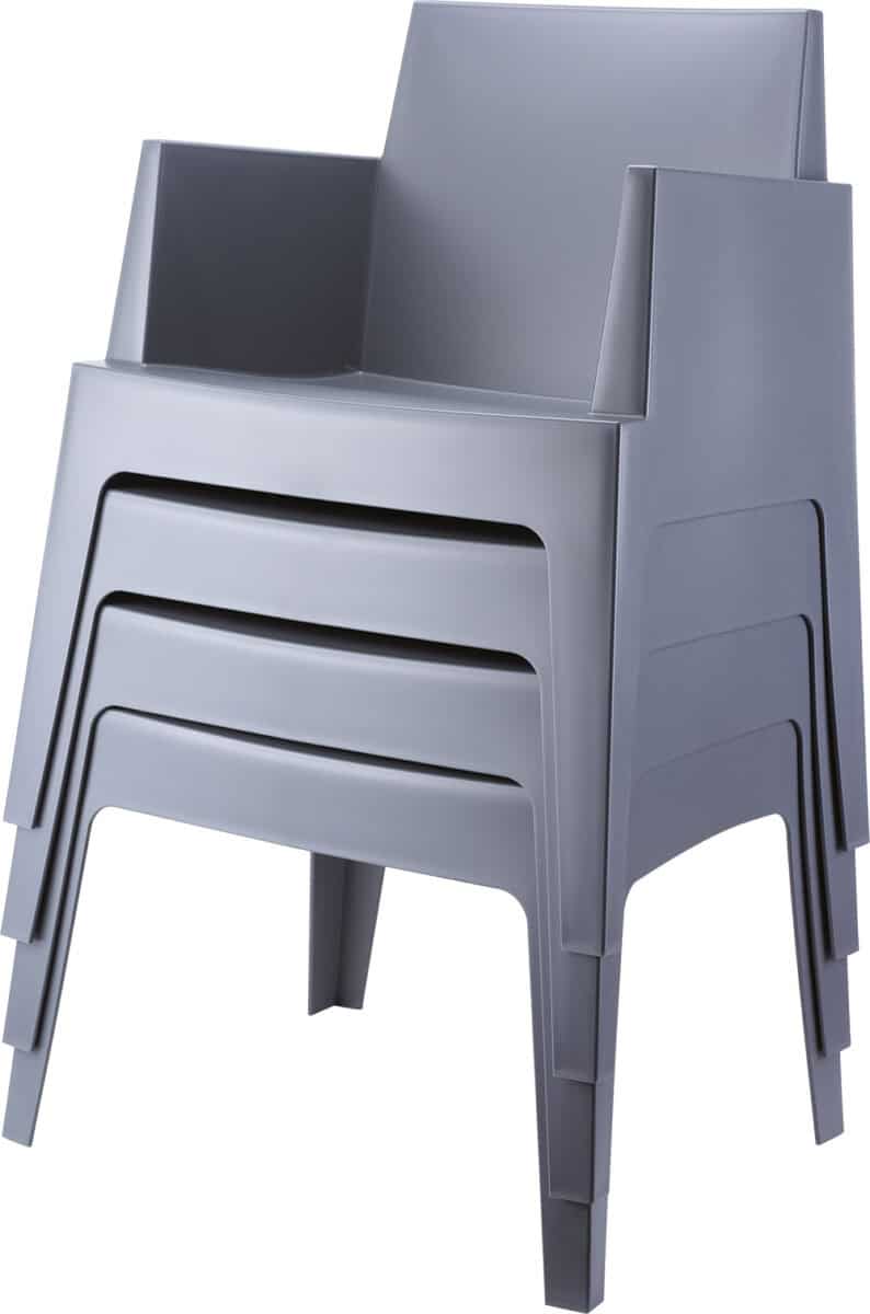 Fotel ogrodowy BOX patio HORECA - zestaw 4 sztuki - obrazek 9