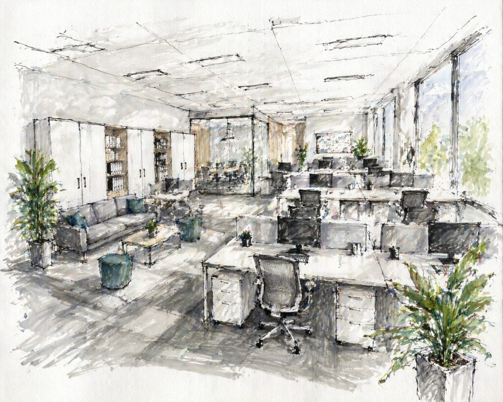 aranżacja biura jkmeblove.pl