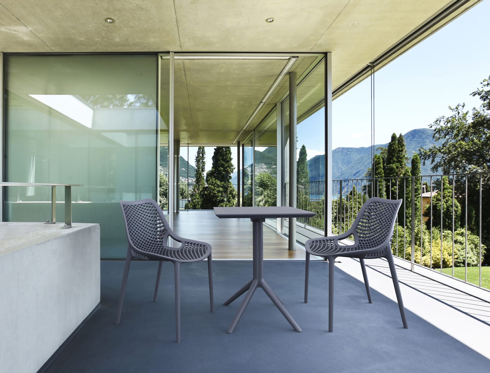 Stół składany SKY 60x60 - patio, ogród, HoReCa zestaw 2 sztuki - obrazek 19