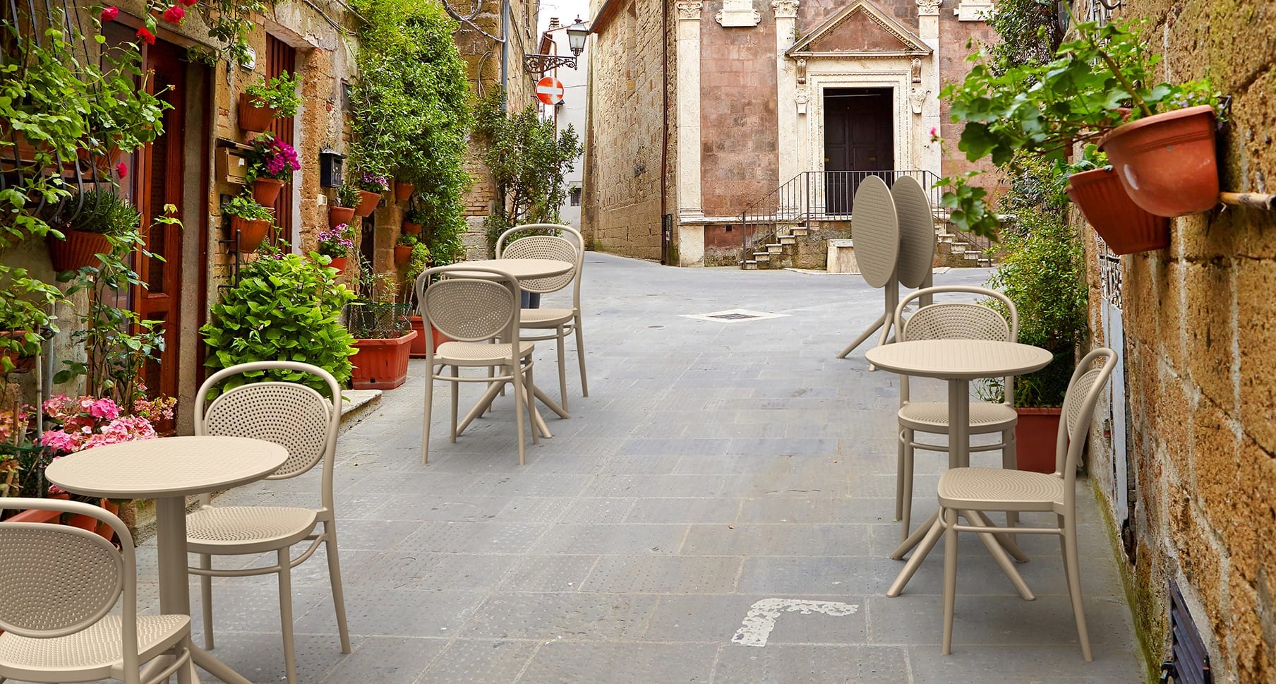 Stół składany SKY fi 60 - patio, ogród, HoReCa kpl=2 sztuki - obrazek 16