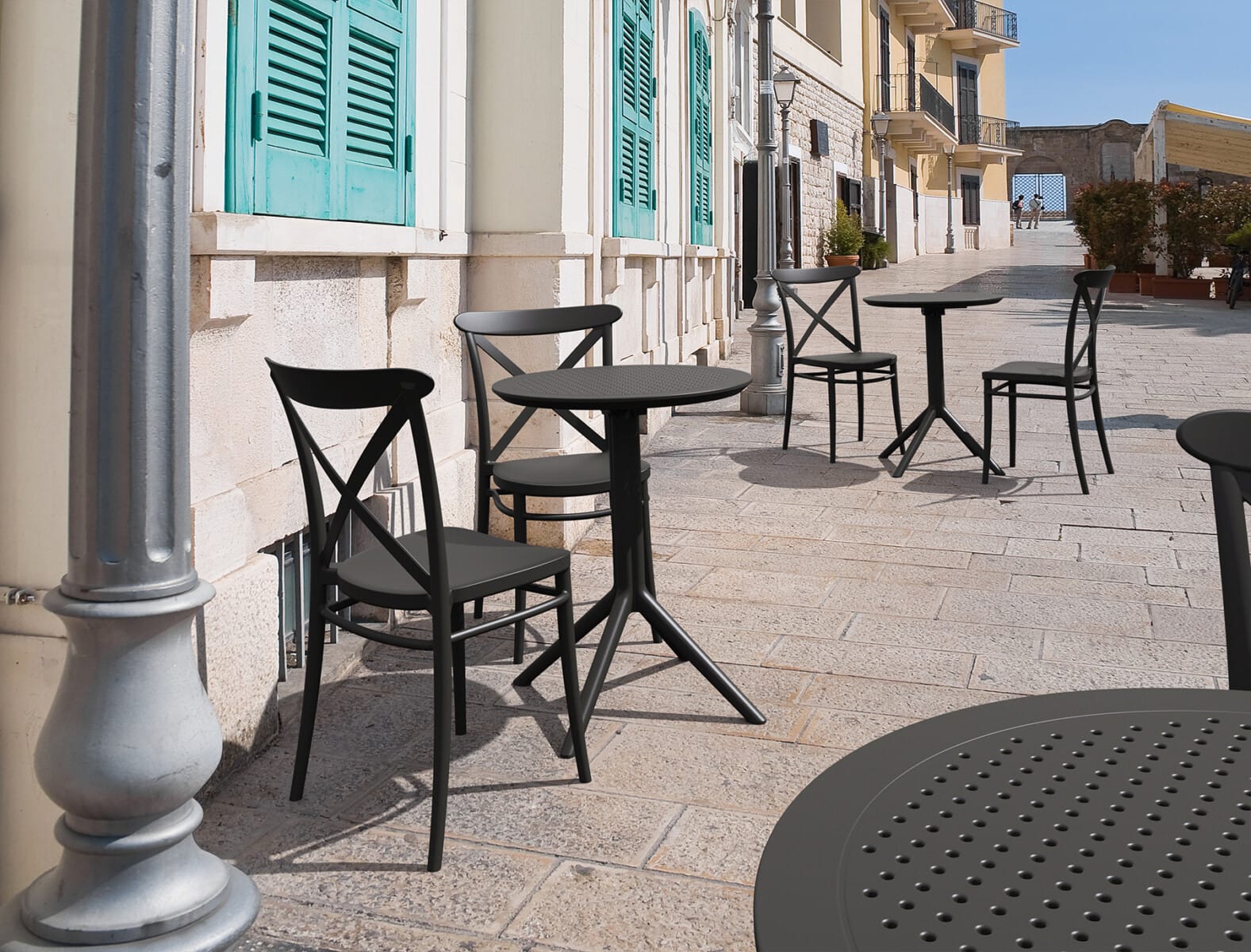 Stół składany SKY fi 60 - patio, ogród, HoReCa kpl=2 sztuki - obrazek 17