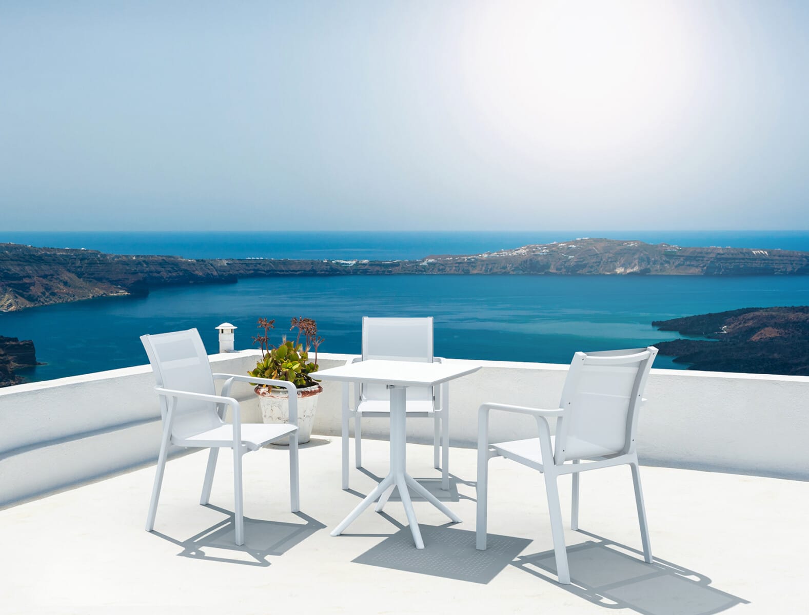 Stół składany SKY 60x60 - patio, ogród, HoReCa zestaw 2 sztuki - obrazek 20