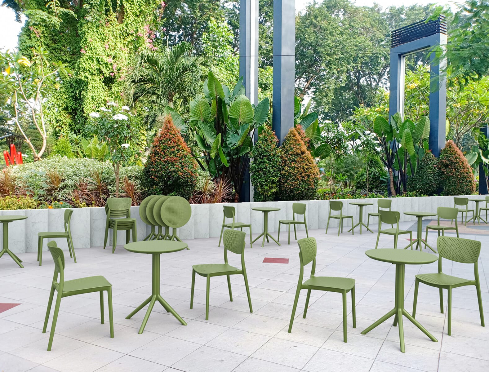 Stół składany SKY fi 60 - patio, ogród, HoReCa kpl=2 sztuki - obrazek 19