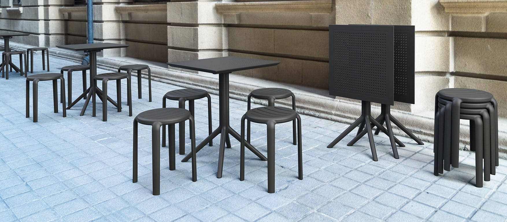 Taboret niski TOM BAR 45 - zestaw 4 sztuki - obrazek 13